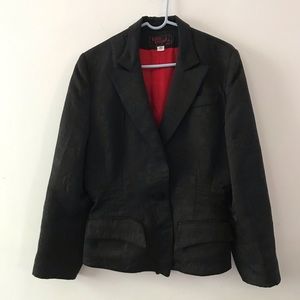 VTG Lolita Lempicka stylish black blazer from Paris. Unique cut on pockets.